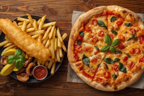 Pizza or Fish and Chips in Bristol