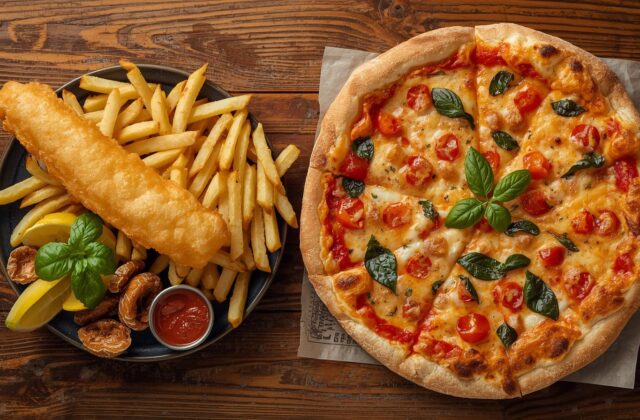 Pizza or Fish and Chips in Bristol