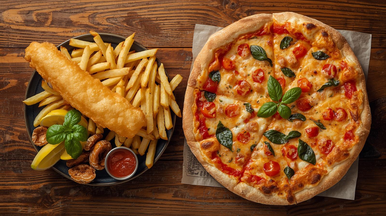 Pizza or Fish and Chips in Bristol